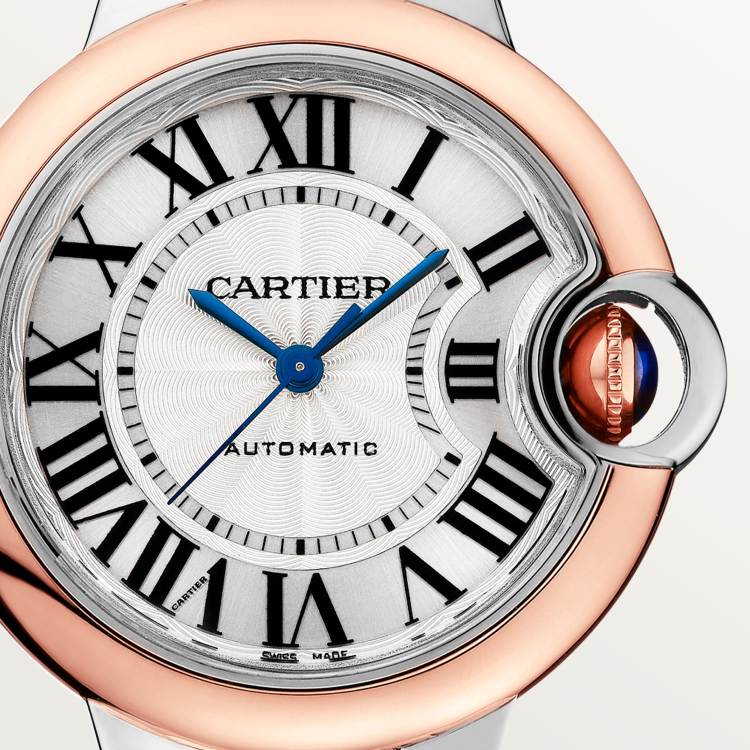 Ballon Bleu de Cartier Blue Balloon Watch Stainless Steel - Rose K Gold Automatic Chain - Image 2