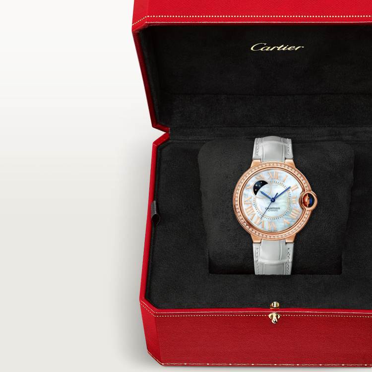 BALLON BLEU DE CARTIER Cartier Blue Balloon Watch 18K Rose Gold Automatic Chain - Image 4