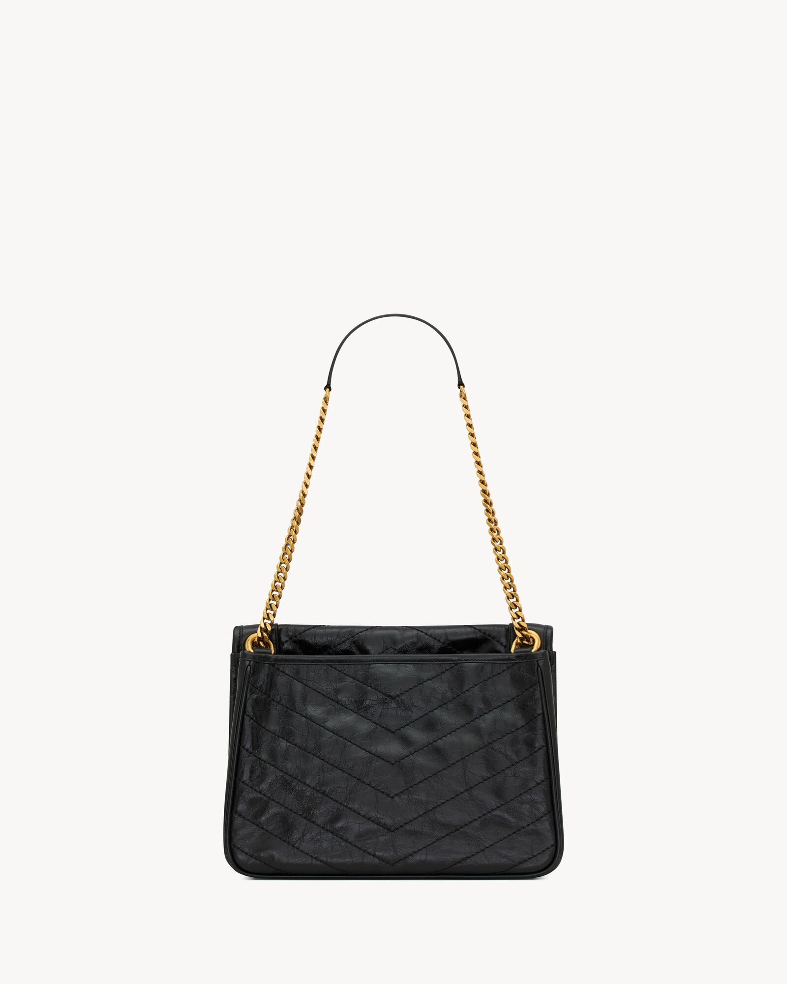 NIKI TRIPOUCH Retro Leather Shopping Bag - Image 4