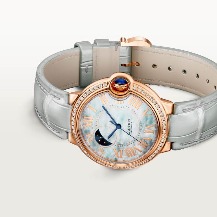 BALLON BLEU DE CARTIER Cartier Blue Balloon Watch 18K Rose Gold Automatic Chain - Image 3