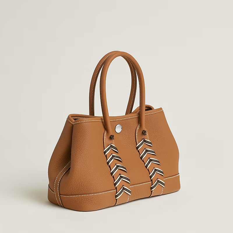 Togo and Swift calf leather handbag. - Image 2