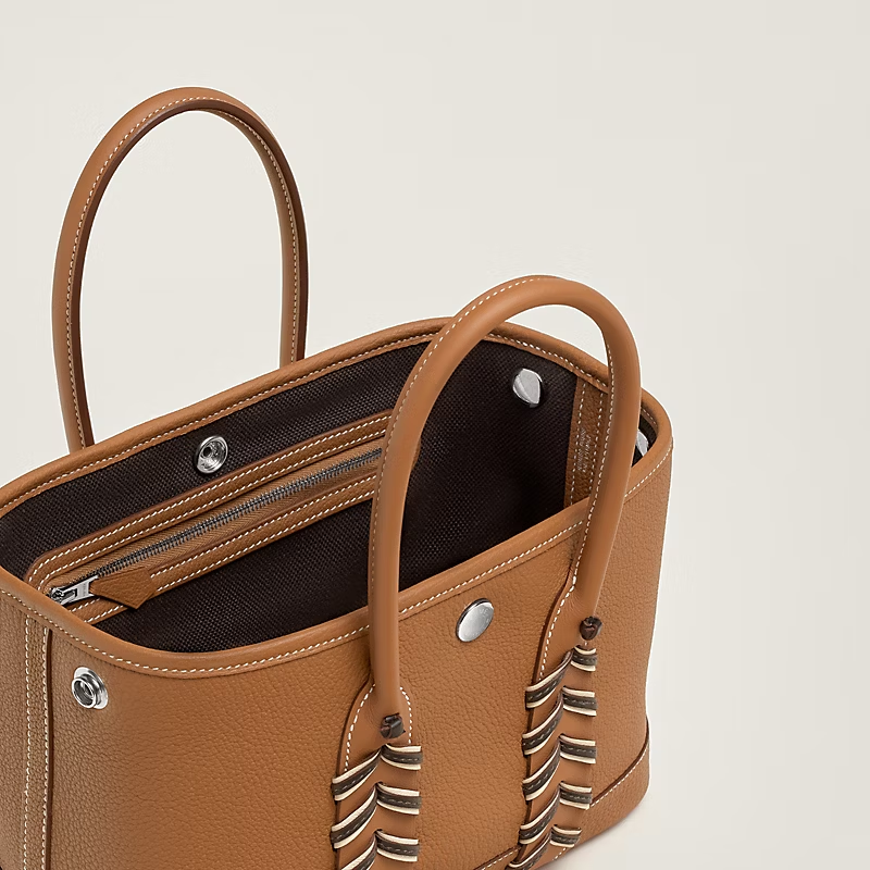 Togo and Swift calf leather handbag. - Image 3