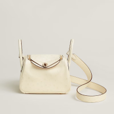 Boreale ostrich leather handbag.