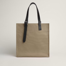 Goeland canvas and Hunter cowhide shopping bag.