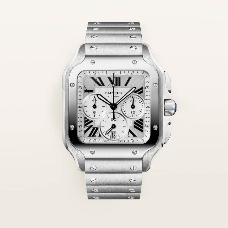SANTOS DE CARTIER watch large stainless steel automatic winding