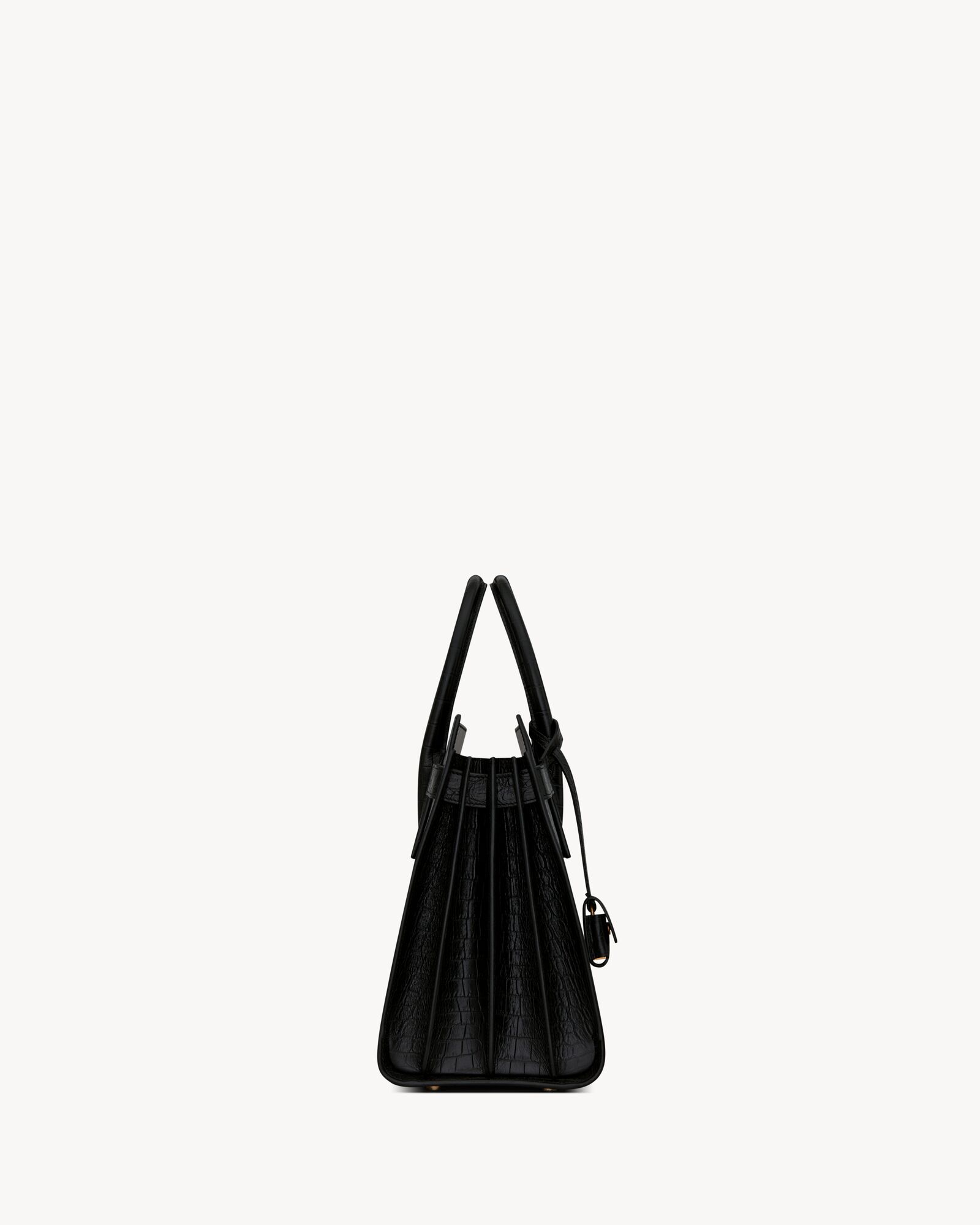 SAC DE JOUR small crocodile embossed matte leather handbag - Image 3