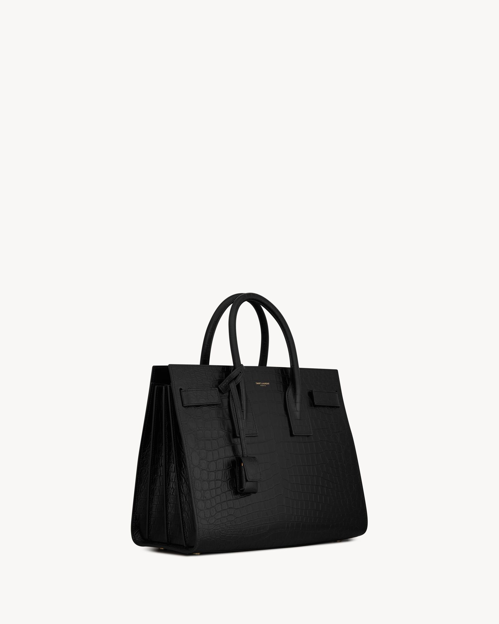 SAC DE JOUR small crocodile embossed matte leather handbag - Image 5