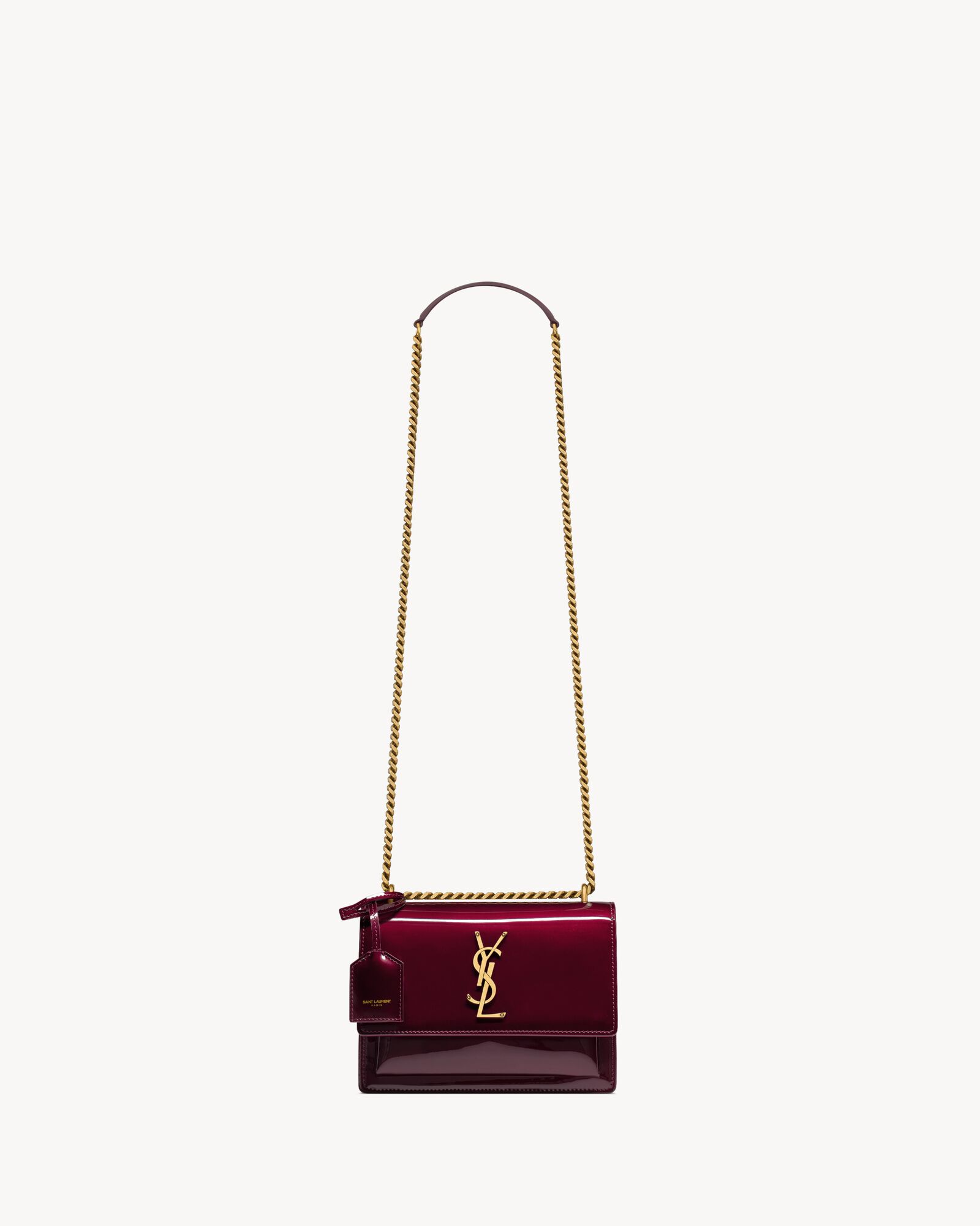 SUNSET small patent leather handbag