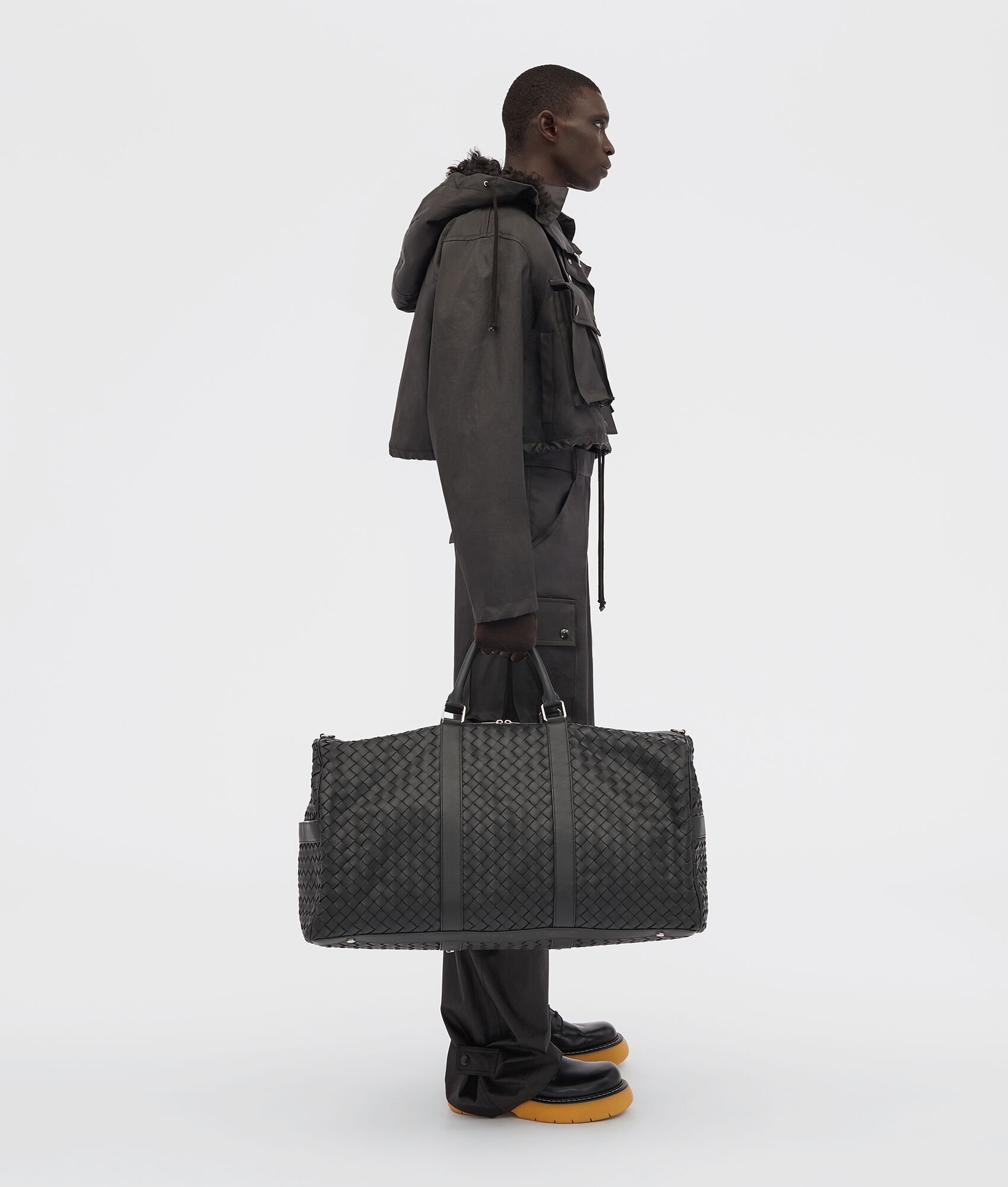Large Intreccciato woven travel bag - Image 5