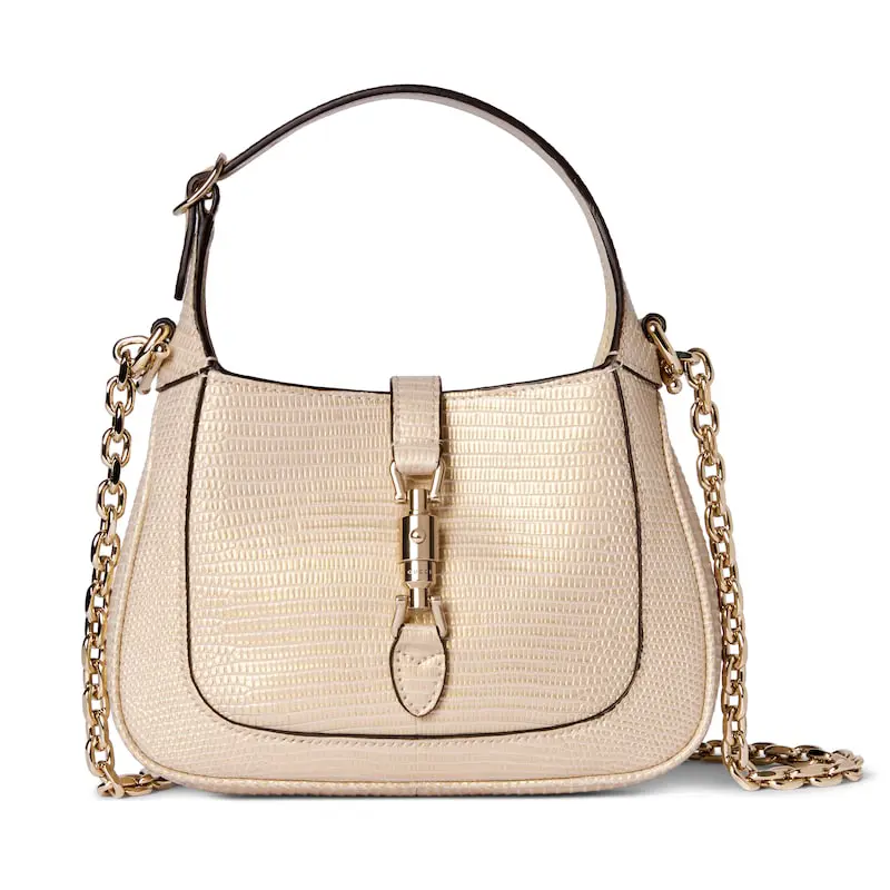 Gucci Jackie 1961 series lizard skin mini handbag