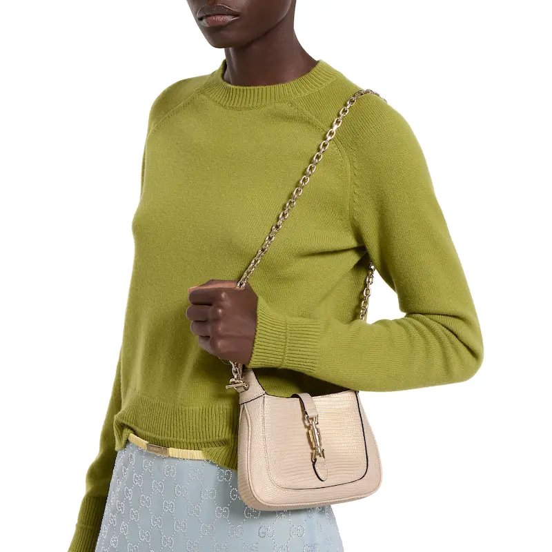 Gucci Jackie 1961 series lizard skin mini handbag - Image 4