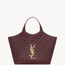 ICARE Quilted Sheepskin Leather Plus Large Shopping Bag
