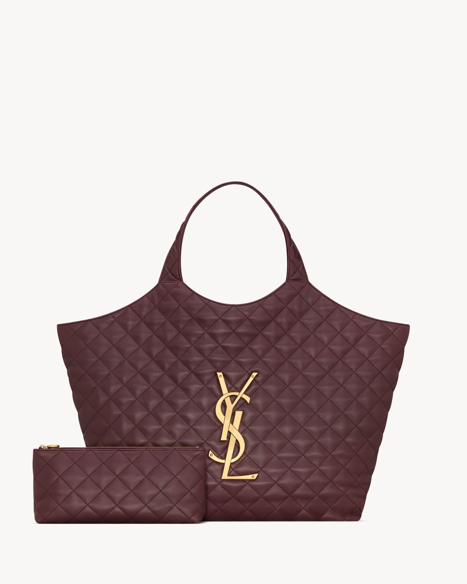 ICARE Quilted Sheepskin Leather Plus Large Shopping Bag - Image 3