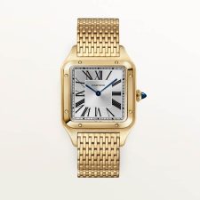 SANTOS-DUMONT watch large 18K gold manual winding
