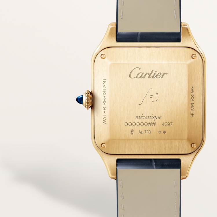 SANTOS-DUMONT watch large 18K gold manual winding - Image 5