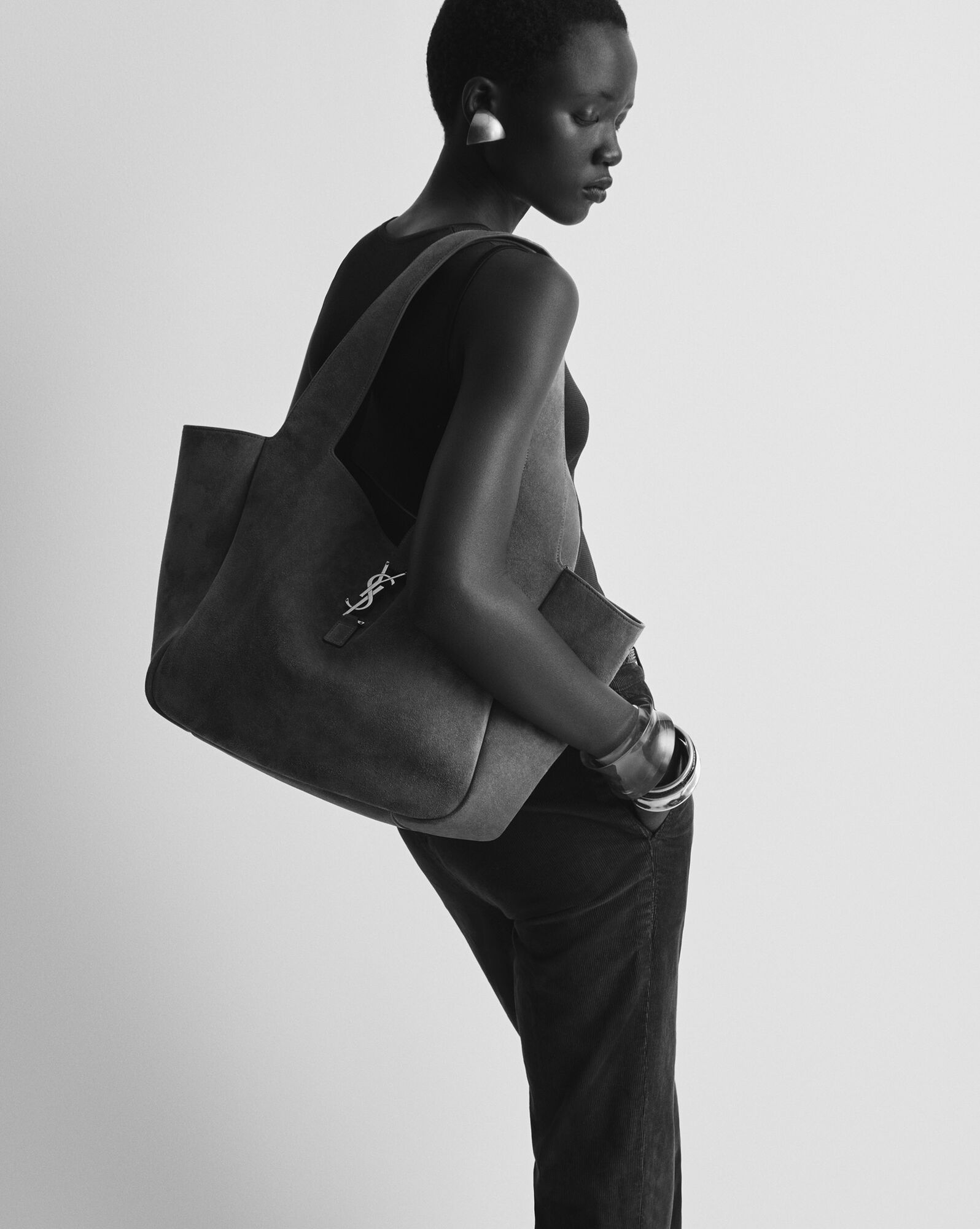 LE 5 ° 7 BEA suede leather handbag - Image 2