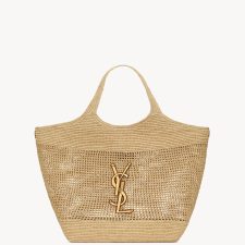 ICARE Lafite Grass Hook Weaving Plus Large Shopping Bag