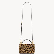 GABY VANITY horsehair effect leather makeup bag