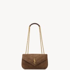 LOULOU Small Quilted Suede Leather Handbag