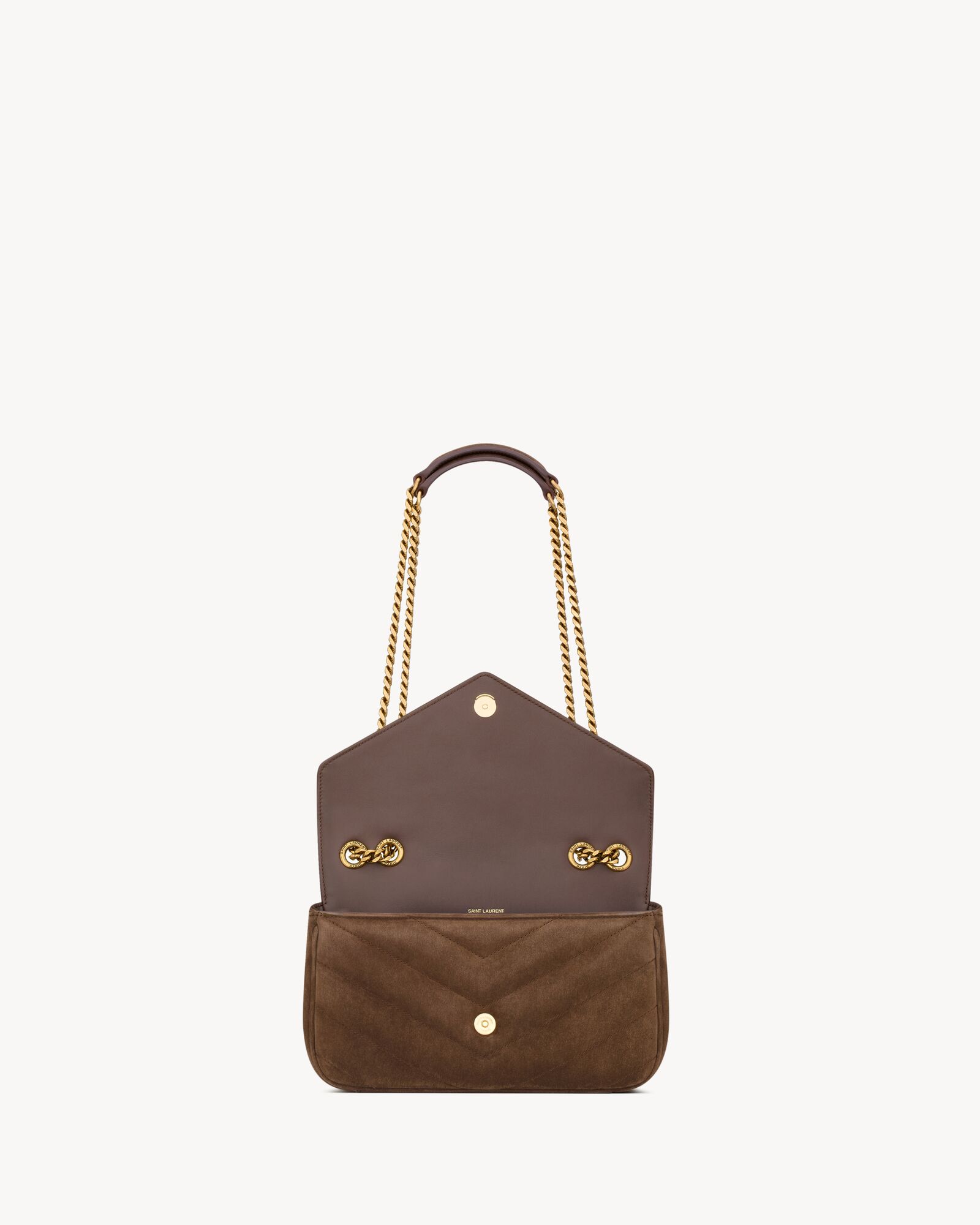 LOULOU Small Quilted Suede Leather Handbag - Image 3