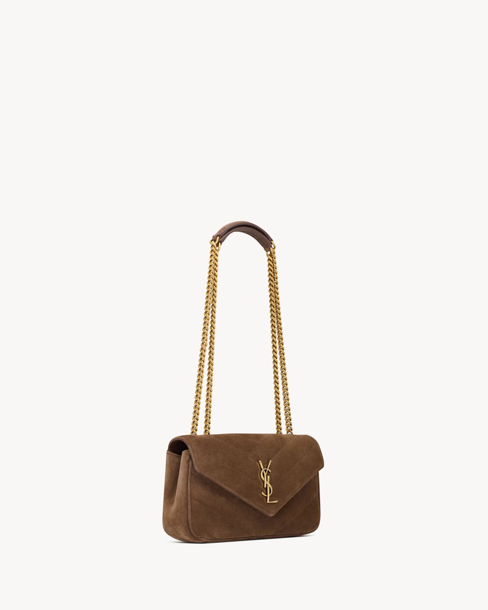 LOULOU Small Quilted Suede Leather Handbag - Image 5