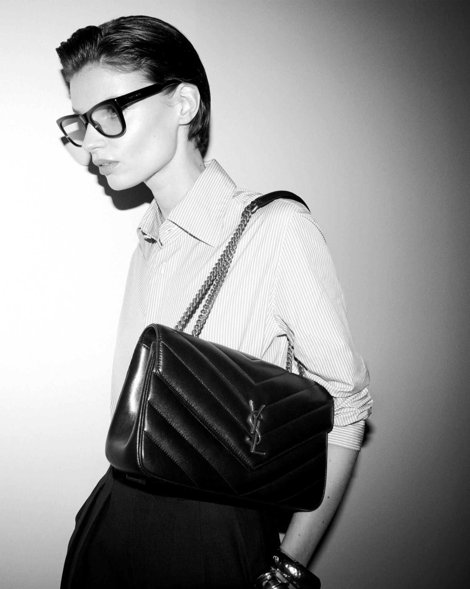 LOULOU Medium Quilted Sheepskin Handbag - Image 2