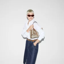 GG Emblem Series Medium Tote Bag