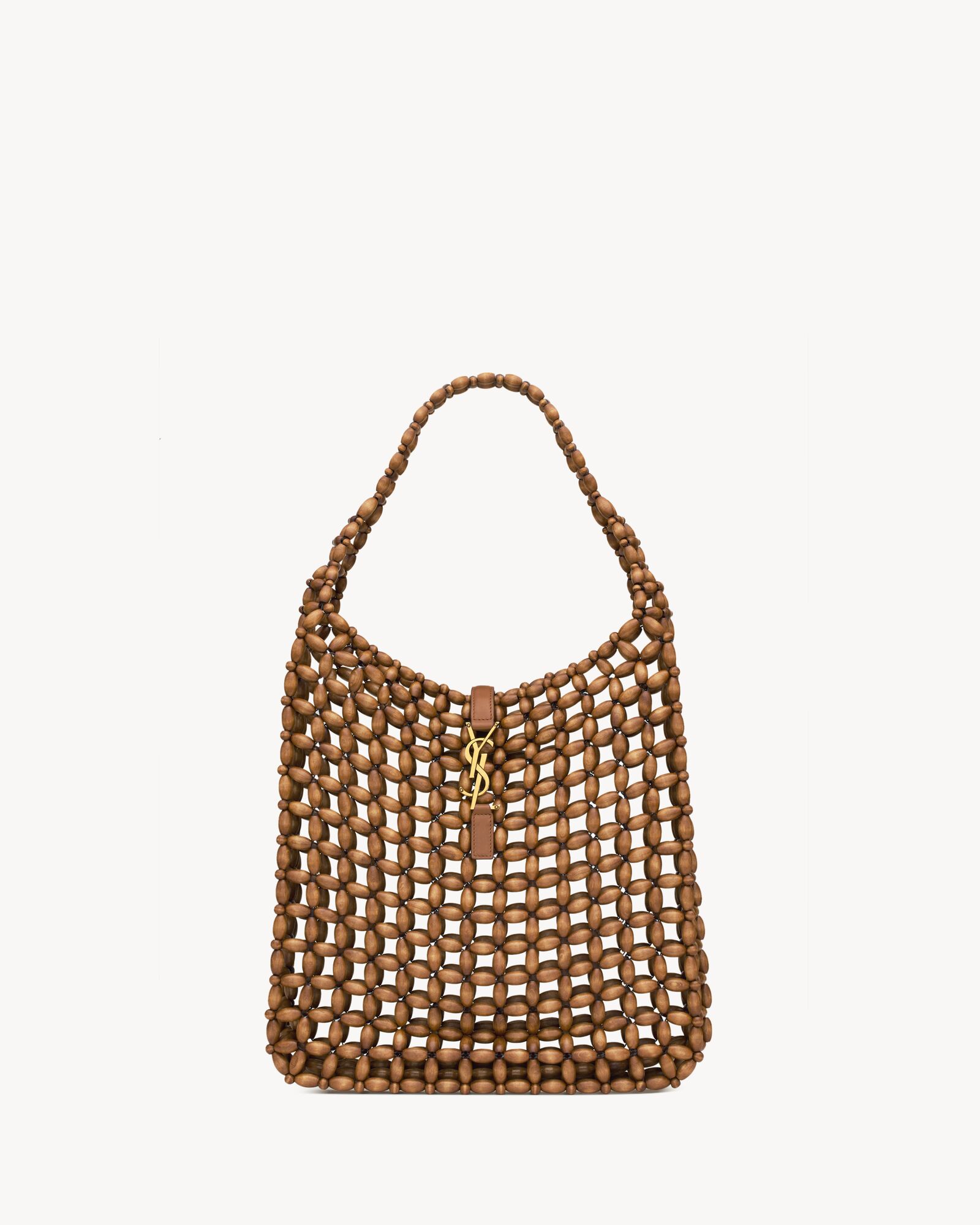 LE 5 ✘ 7 Large Wooden Bead Handbag