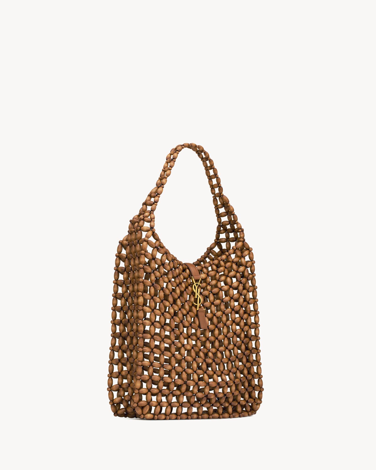 LE 5 ✘ 7 Large Wooden Bead Handbag - Image 5