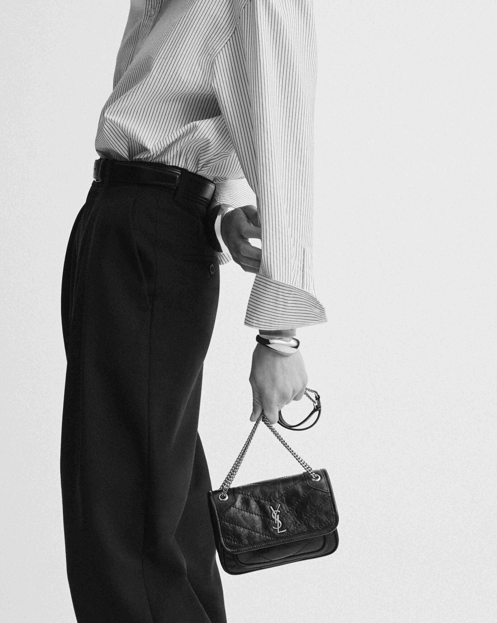 NIKI Grain Sheepskin Mini Handbag - Image 6