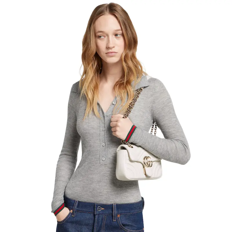 GG Marmont Series Small Shoulder Backpack - Image 3