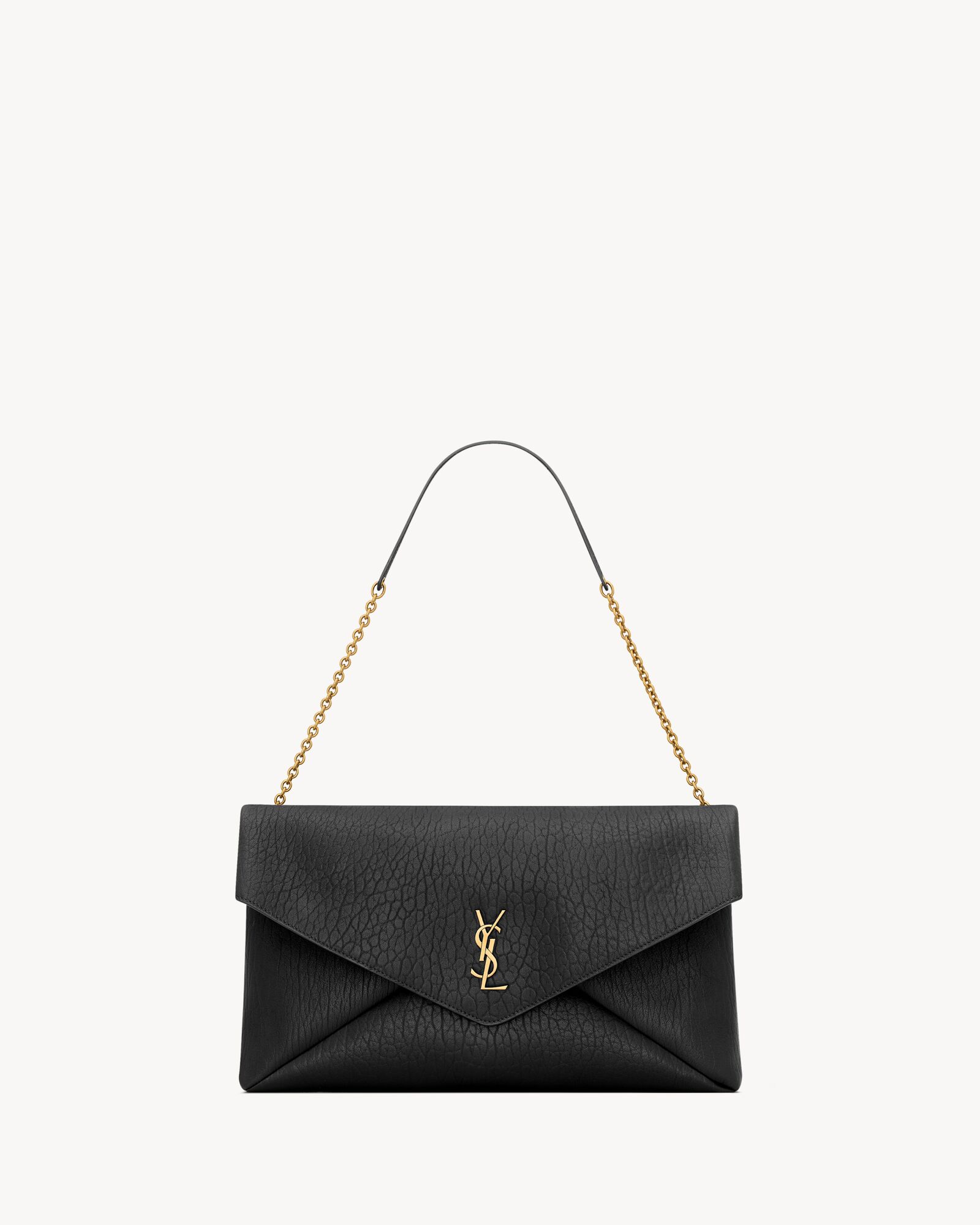 LE CASSANDRE Large Sheepskin Leather Chain Handbag