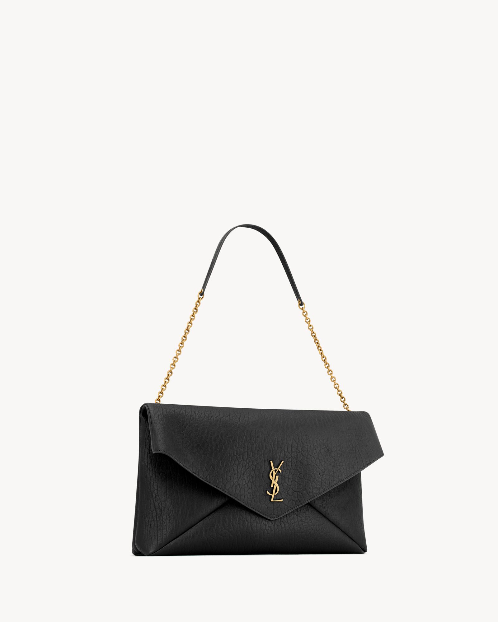 LE CASSANDRE Large Sheepskin Leather Chain Handbag - Image 6