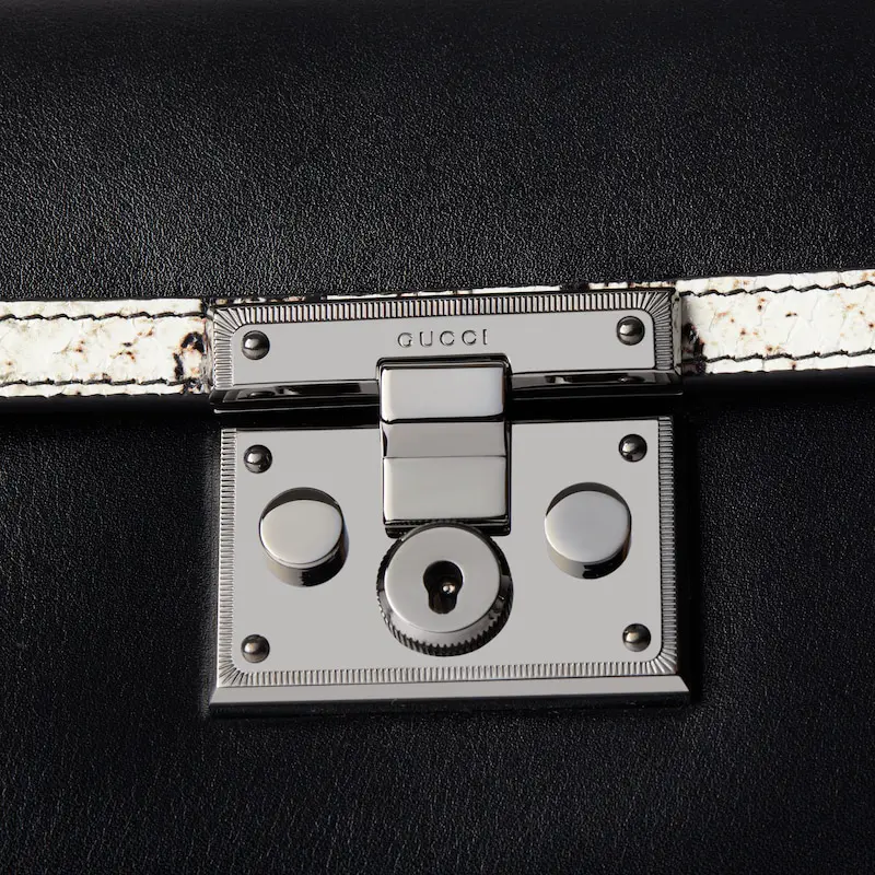 Padlock series python skin small handbag - Image 4