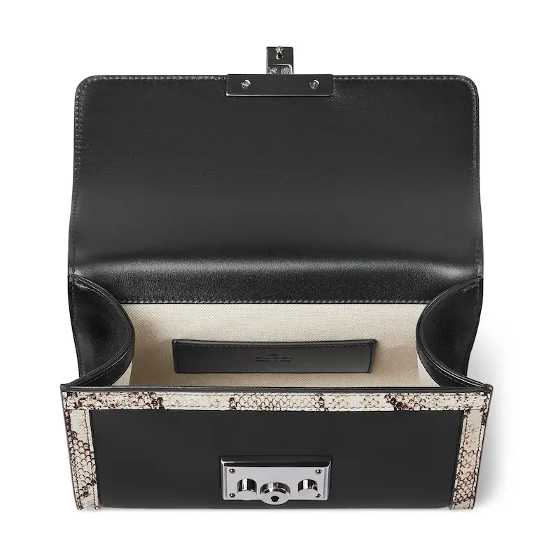 Padlock series python skin small handbag - Image 6