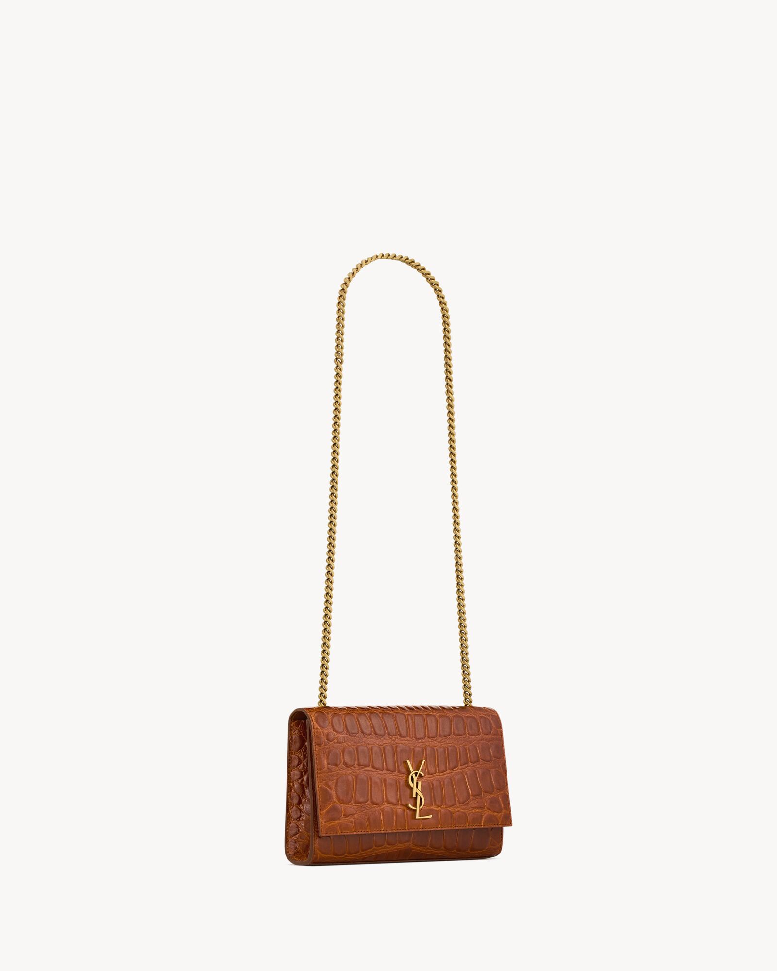 New KATE small crocodile embossed leather handbag - Image 5