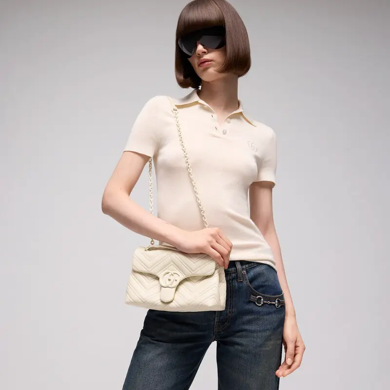 GG Marmont Series Small Shoulder Backpack - Image 3