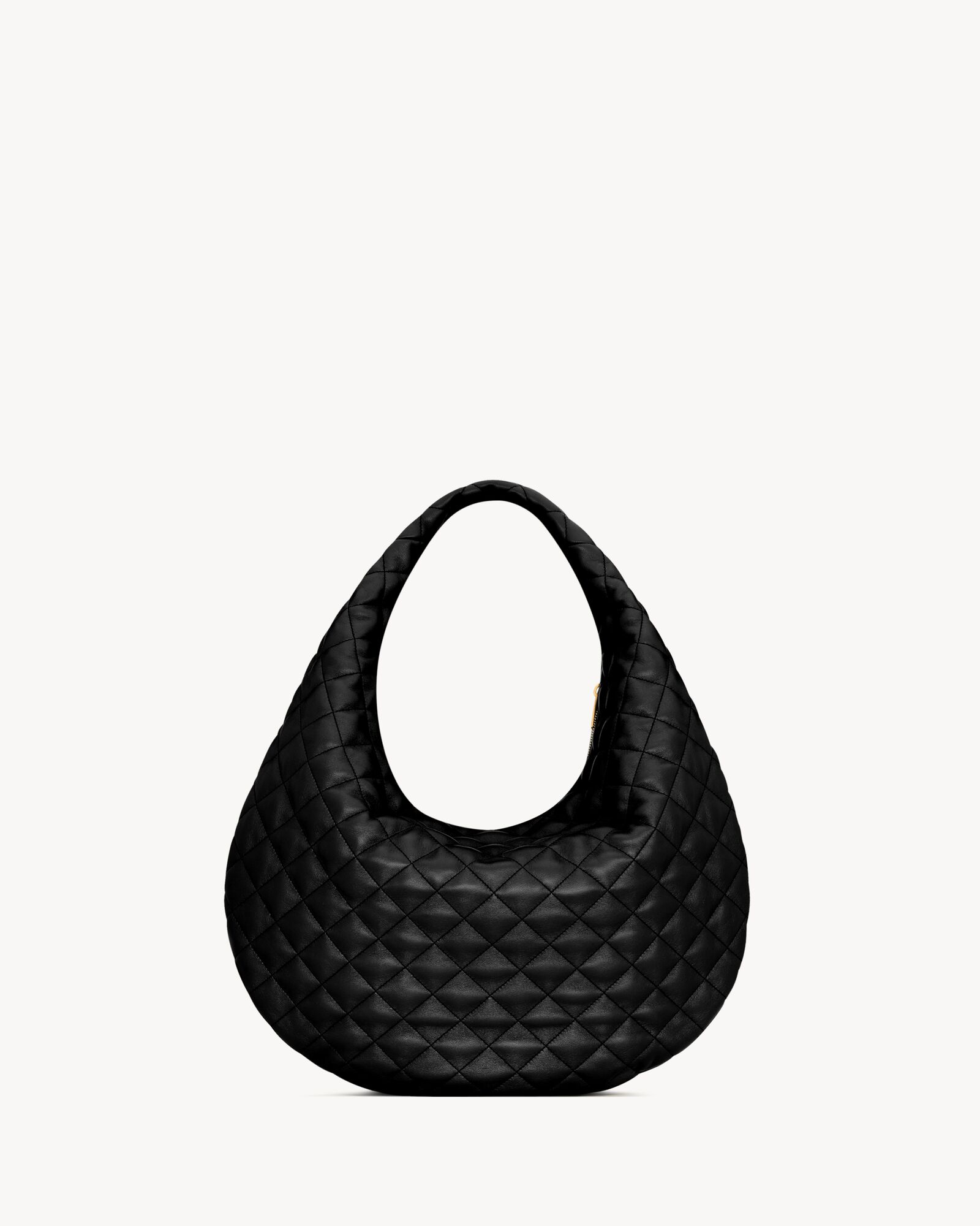 ICARE Quilted Nappa Leather HOBO Handbag - Image 3