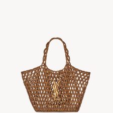 ICARE medium-sized wooden round bead handbag