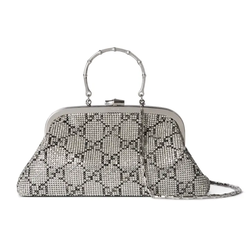 Medium imitation crystal dinner handbag