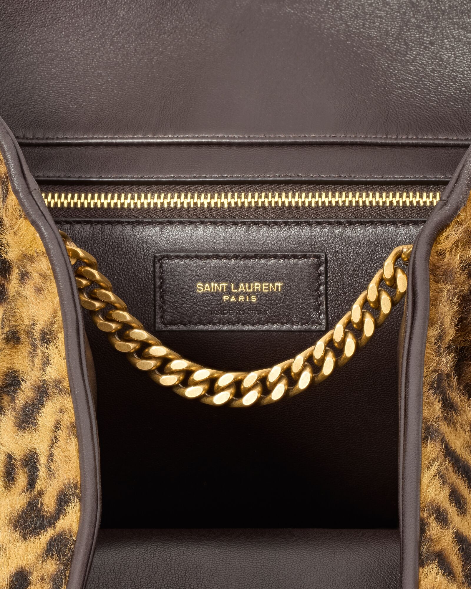 ICARE medium-sized horsehair effect leather handbag - Image 7