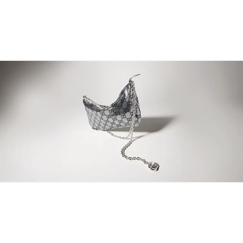 Metal banquet bag with hanging accessories - Image 7