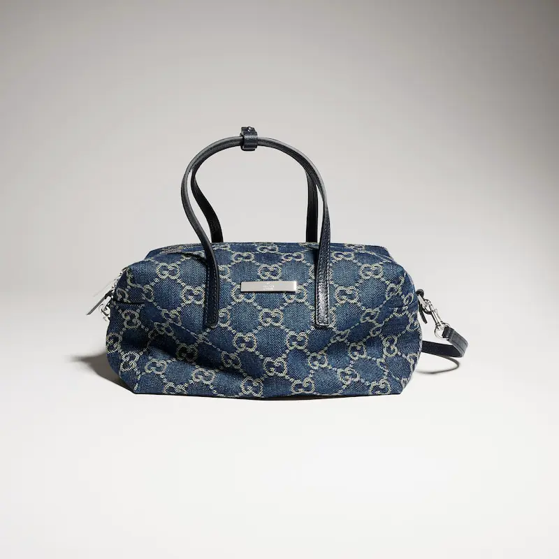 Decorate Gucci badge small Boston bag - Image 4