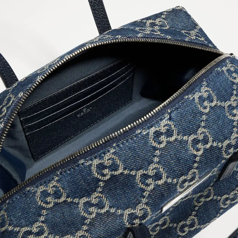 Decorate Gucci badge small Boston bag - Image 6