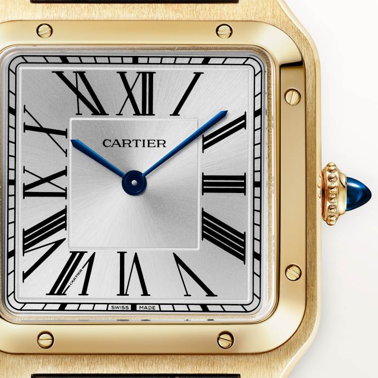 SANTOS-DUMONT watch large 18K gold manual winding - Image 3