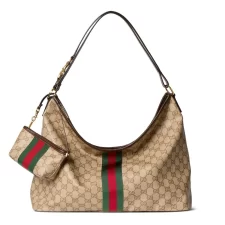 Decorative woven large shoulder bag (with detachable mini bag)