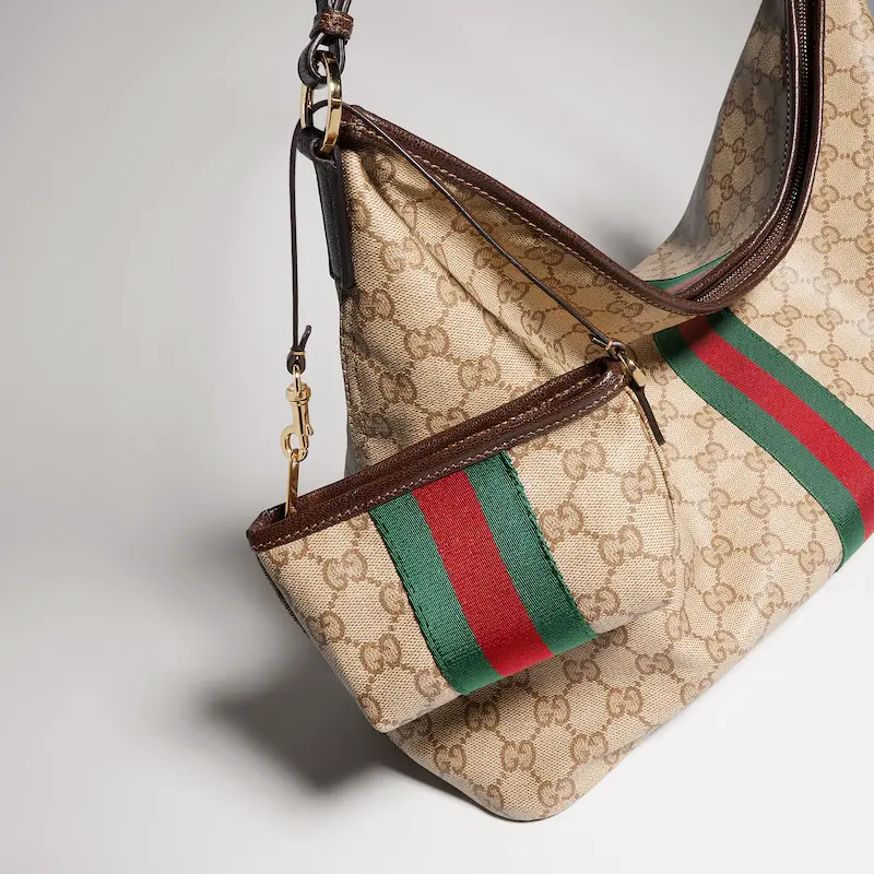 Decorative woven large shoulder bag (with detachable mini bag) - Image 5