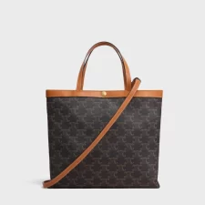 SQUARE CABAS Small Logo Printed Handbag