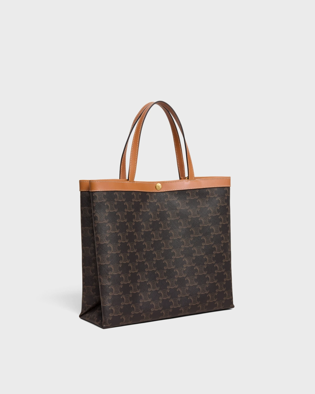 SQUARE CABAS Small Logo Printed Handbag - Image 2