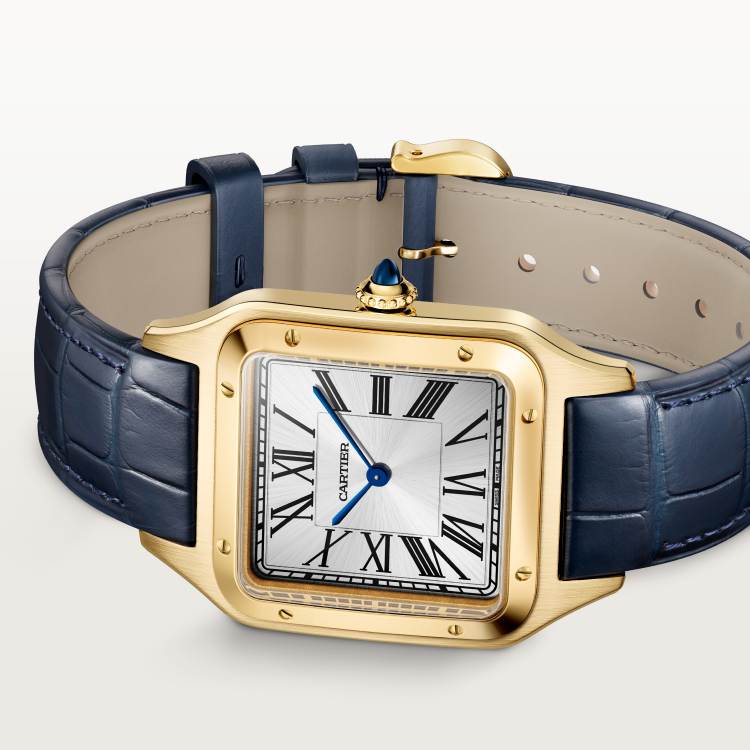 SANTOS-DUMONT watch large 18K gold manual winding - Image 6
